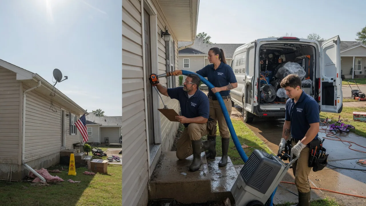 Ceiling Water Damage Restoration in Dell, AR near me